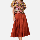 Leonie Floral Top with Tie Back