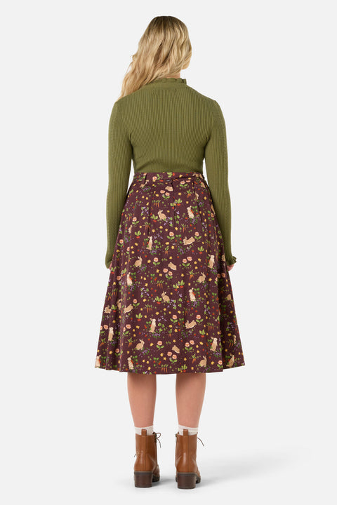 Lola Rabbit Midi Skirt