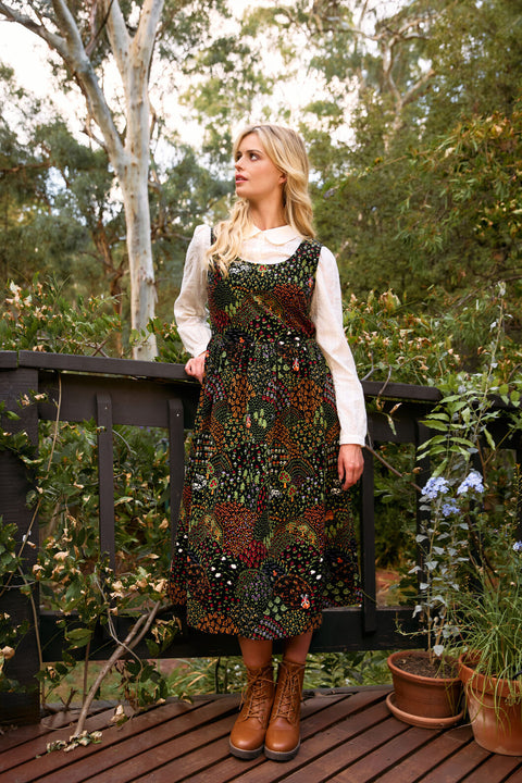 Rolling Hills Corduroy Midi Dress