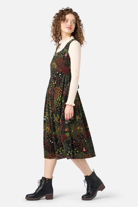 Rolling Hills Corduroy Midi Dress