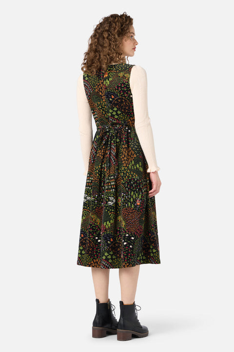 Rolling Hills Corduroy Midi Dress