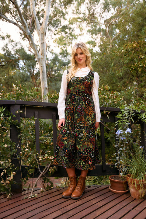 Rolling Hills Corduroy Midi Dress