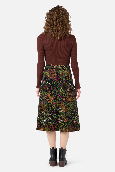 Rolling Hills Corduroy Midi Skirt