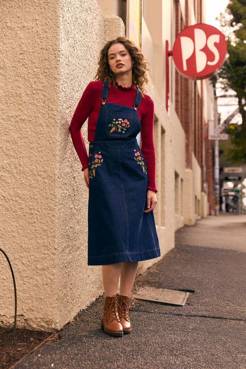 Native Embroidered Pinafore ModCloth Native Embroidered Pinafore ModCloth