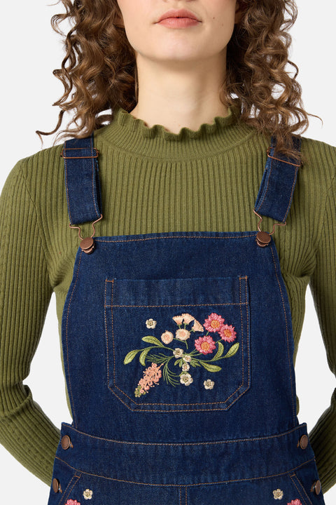 cotton on denim pinafore dress COTTON ON Women's Denim Pinafore Midi Dress