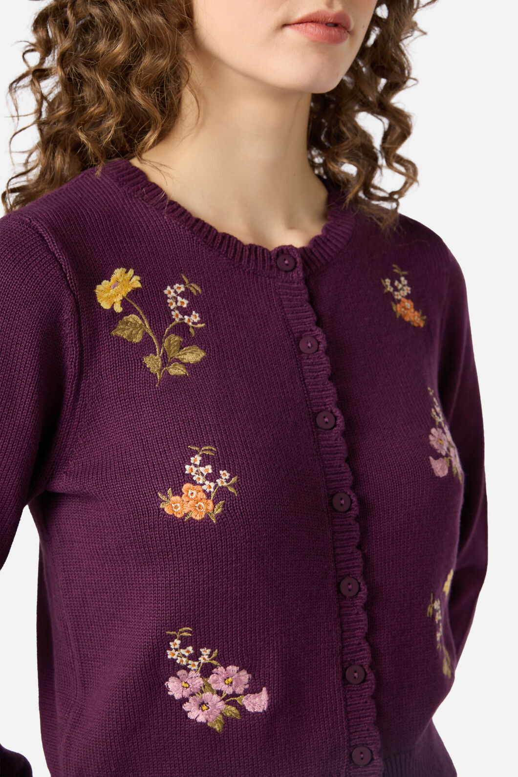 MYne マイン Hand Embroidery Cardigan 手刺繍 Winona Flower Embroidered Cardigan – ModCloth