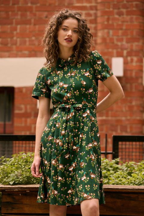 Sweet Ducks Mini Shirt Dress Sweet Ducks Mini Shirt Dress