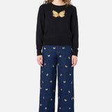 Butterfly Embroidered Sweater
