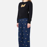 Butterfly Embroidered Sweater