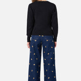 Butterfly Embroidered Sweater