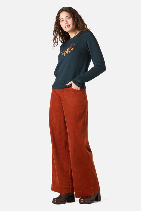 Owl Embroidered Jumper