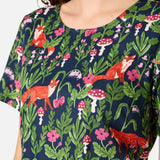 Fancy Foxes Smock Dress