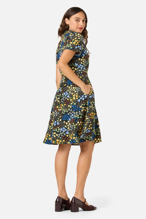 Iris Ditsy Tea Dress