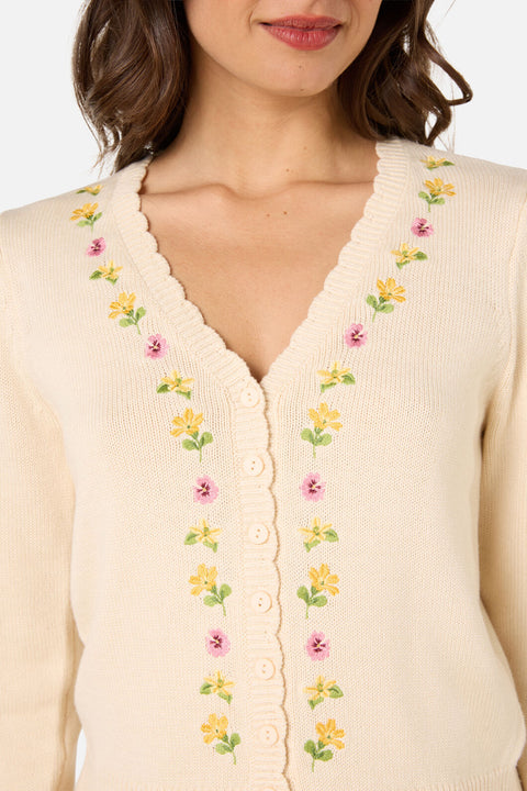 Iris Embroidered Cardigan
