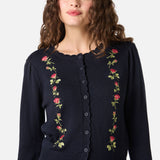 Roses Embroidered Cardigan