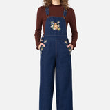 Quokka Embroidered Denim Overalls