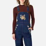 Quokka Embroidered Denim Overalls