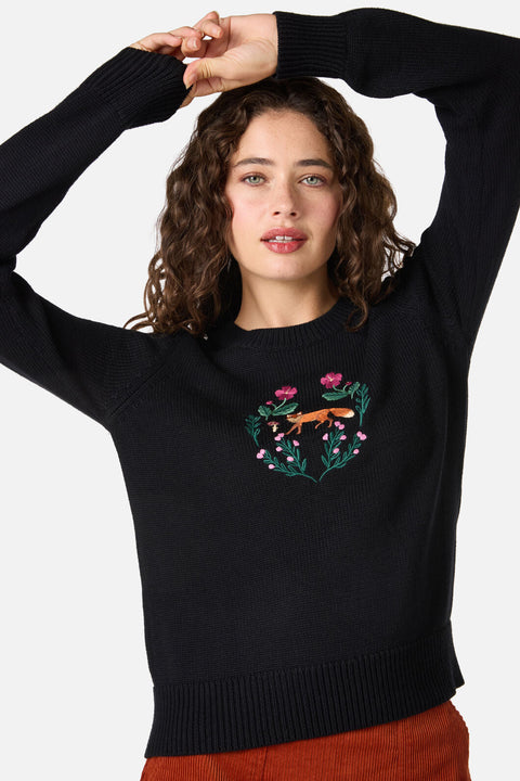 Fox Embroidered Jumper
