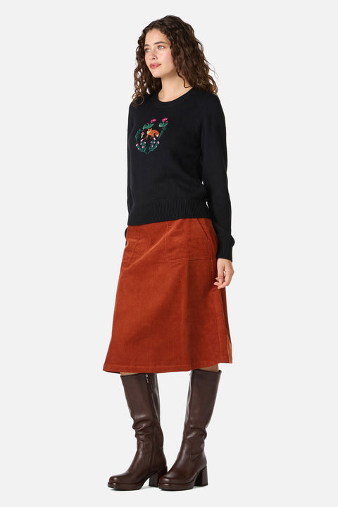 Fox Embroidered Jumper