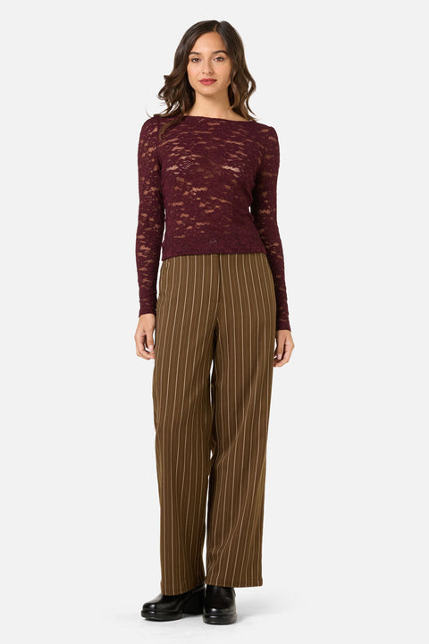 Suzie Long Sleeve Sheer Lace Top