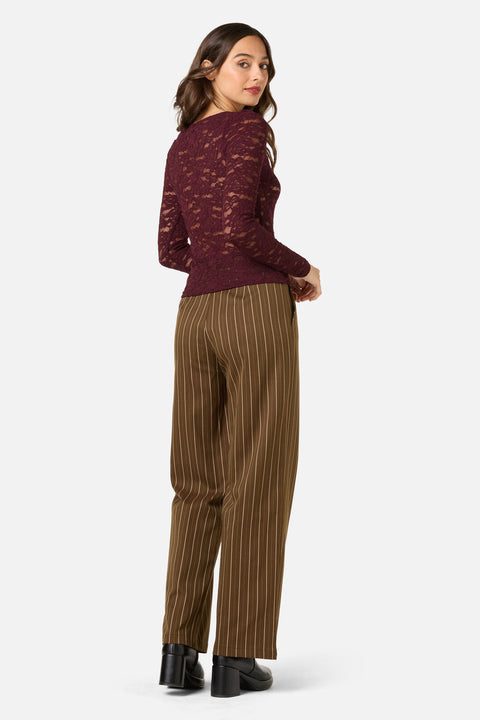 Suzie Long Sleeve Sheer Lace Top
