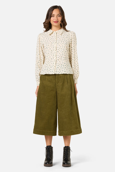 Lani Ditsy Long Sleeve Blouse