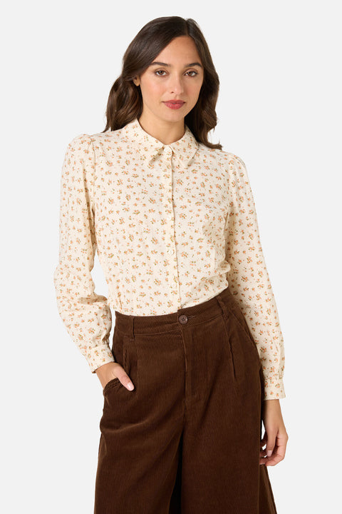 Lani Ditsy Long Sleeve Blouse