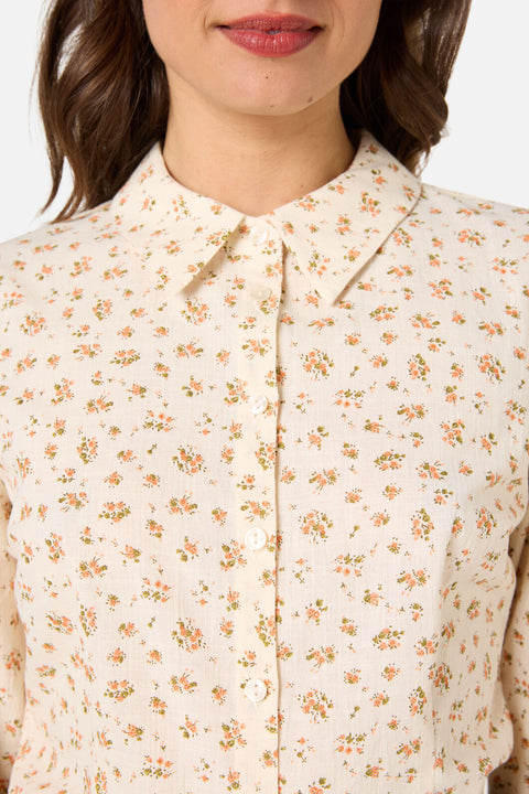 Lani Ditsy Long Sleeve Blouse