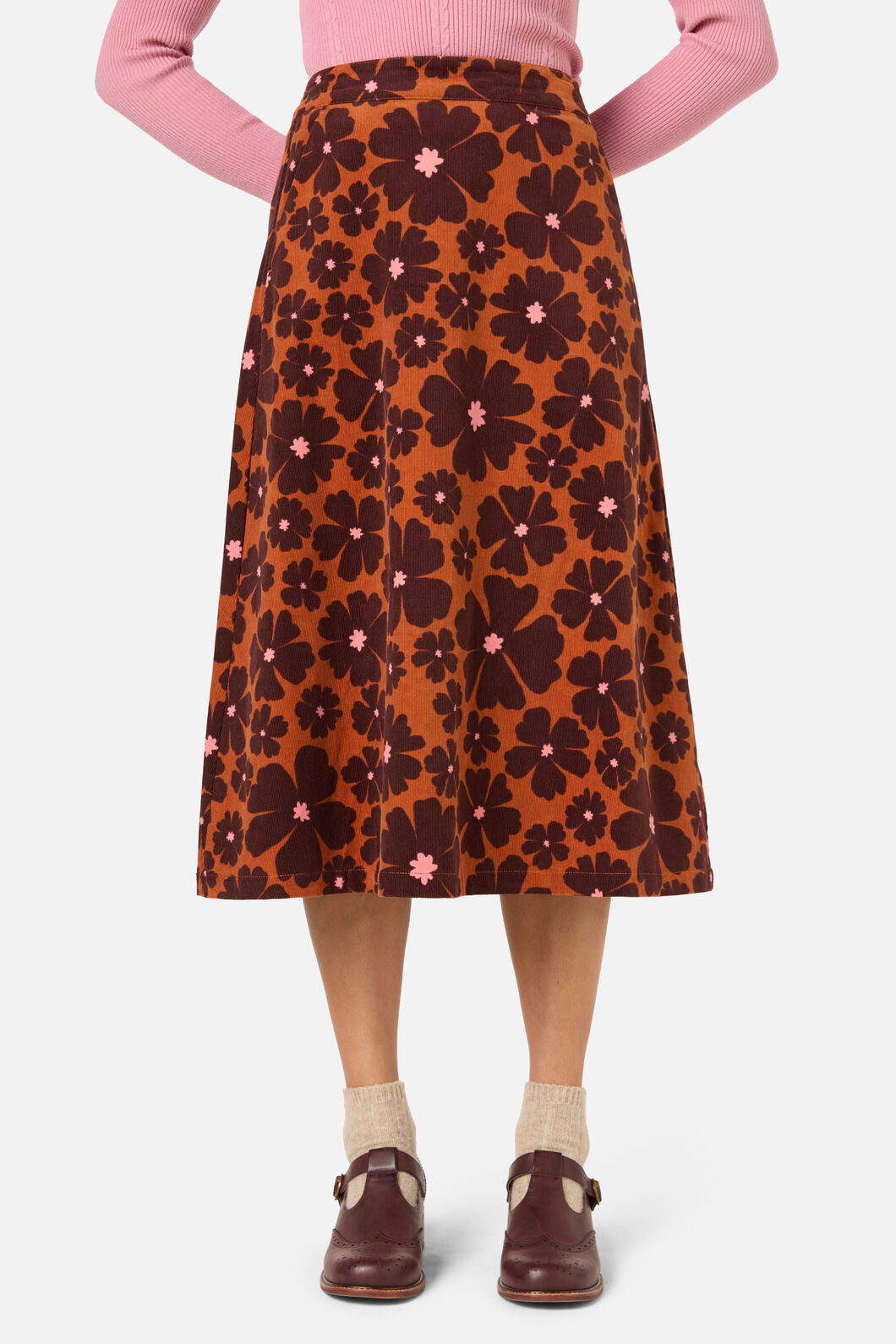 Donna Flower Corduroy Skirt – ModCloth