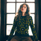 Donna Flower Knit Sweater