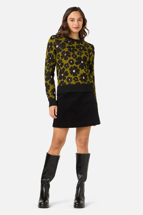 Donna Flower Knit Jumper