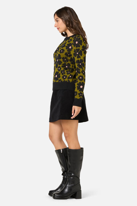 Donna Flower Knit Jumper