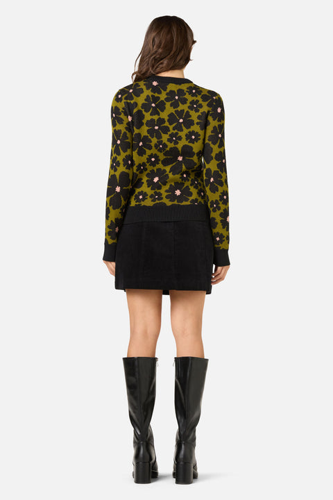 Donna Flower Knit Jumper