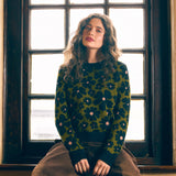 Donna Flower Knit Sweater