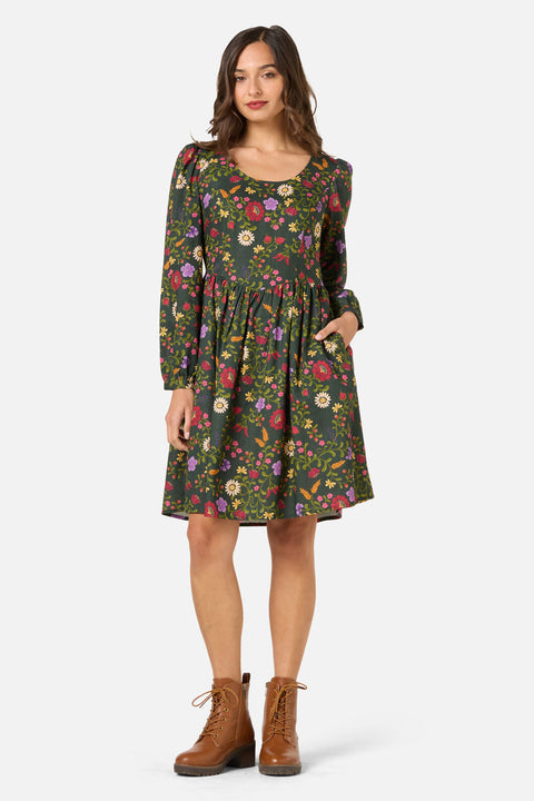 Joelle Folk Floral Mini Dress