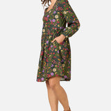 Joelle Folk Floral Mini Dress