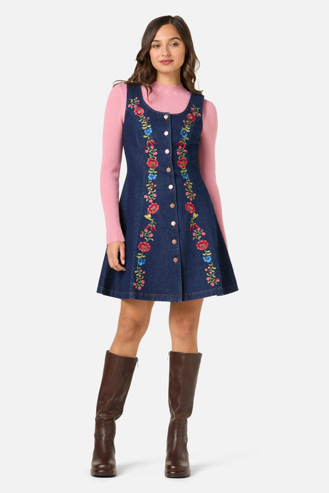 Joelle Embroidered Pinafore