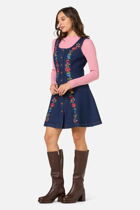 Joelle Embroidered Pinafore