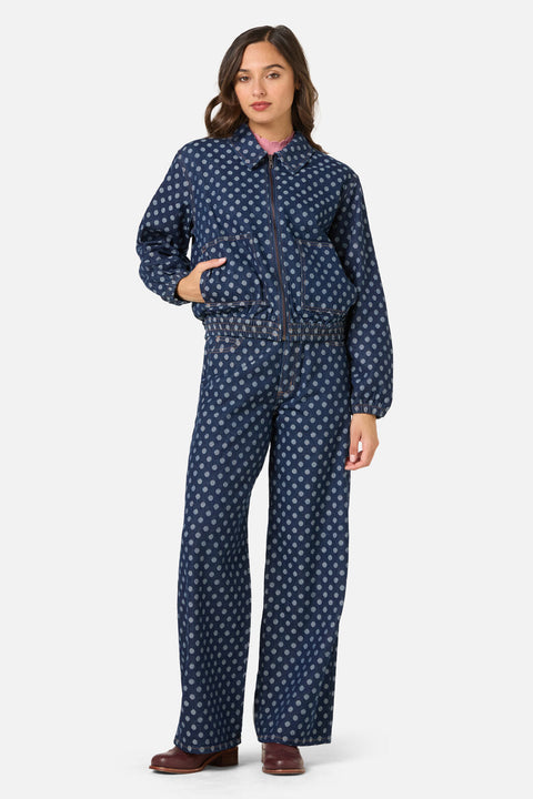 Polka Spot Denim Jacket