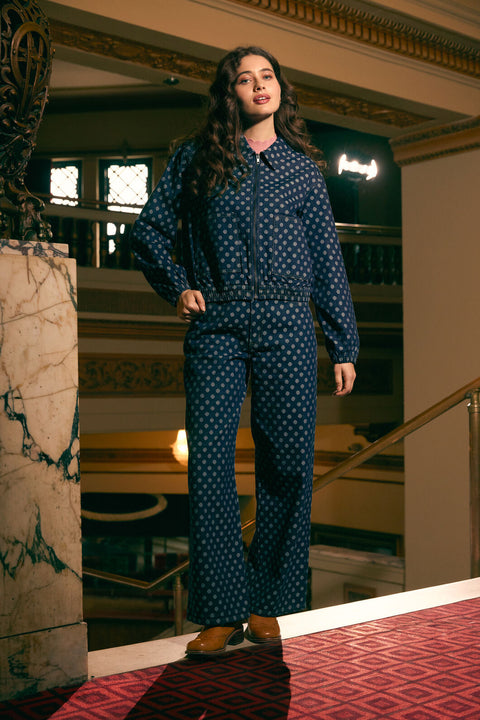 Polka Spot Denim Jacket