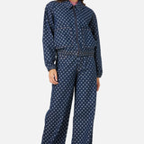 Polka Spot Denim Jacket