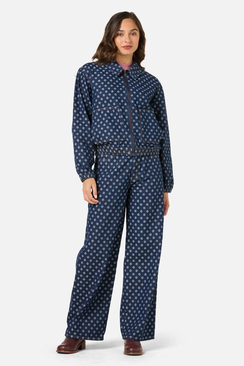 Polka Spot Denim Jacket