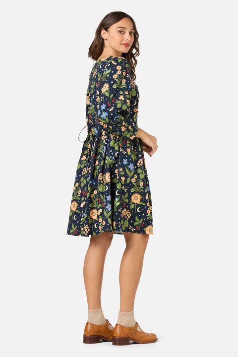 Midnight Garden Smock Dress