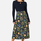 Midnight Garden Midi Skirt