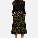 Donna Flower Corduroy Culotte