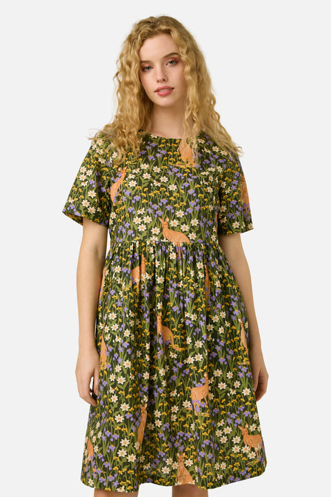 Kangaroo & Flora Smock Dress