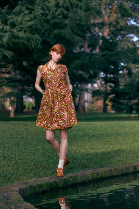Kangaroo & Flora Shirt Dress
