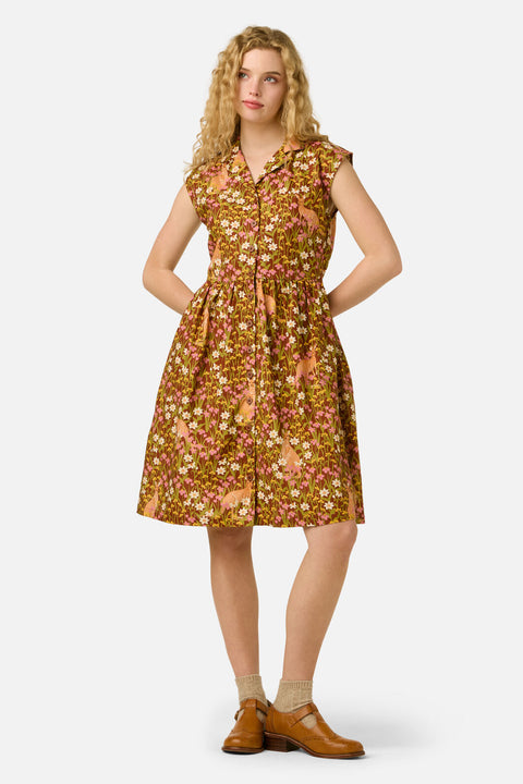 Kangaroo & Flora Shirt Dress