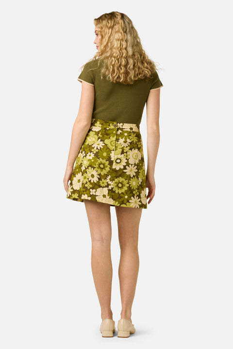 Twiggy Floral Mini Skirt