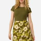 Twiggy Floral Mini Skirt